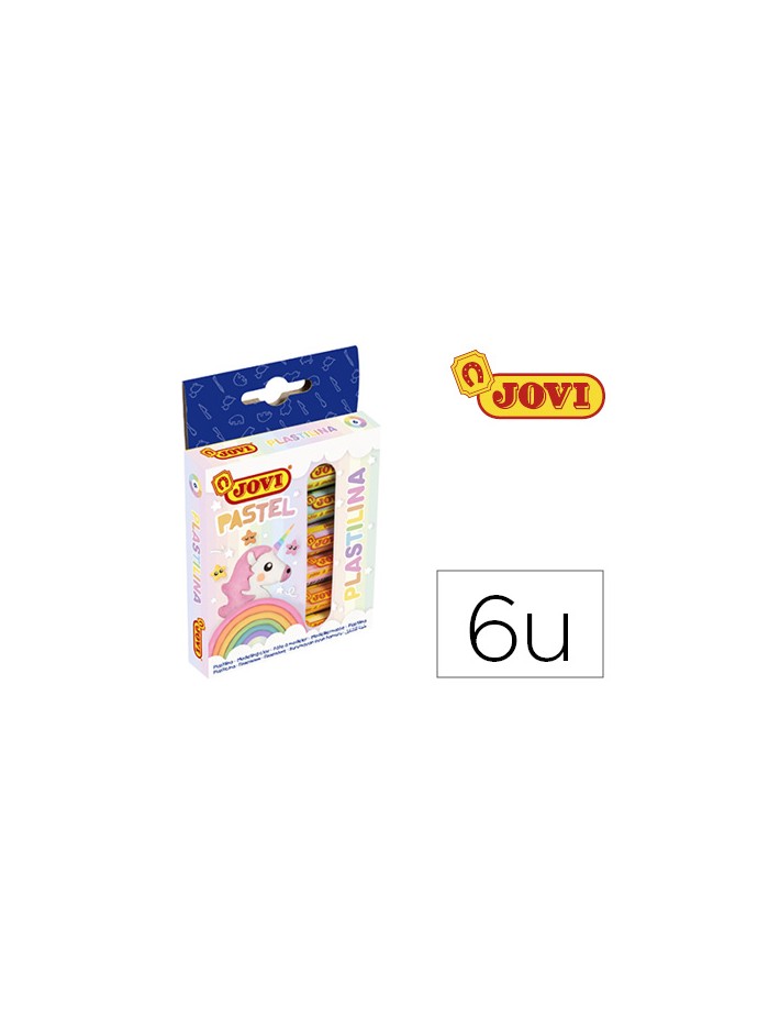 Plastilina jovi 90 estuche 6 barras colores pastel surtidos 15 g Plastilina jovi 90 estuche 6 barras colores pastel surtidos 15 g