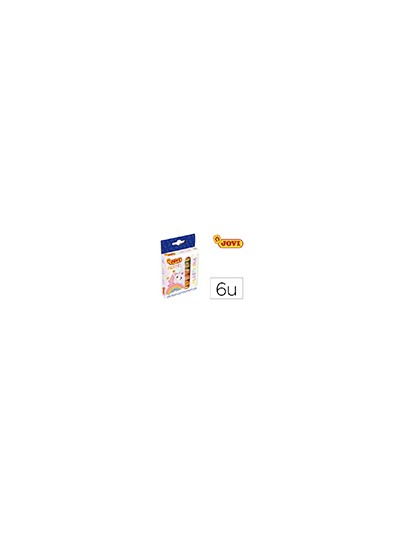 Plastilina jovi 90 estuche 6 barras colores pastel surtidos 15 g