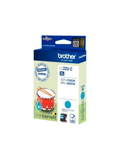 Ink-jet brother lc22ucbp xl dcp-j785dw / dcp-j785dwxl / mfc-j985dw / mfc-j985dw cian 1.200 pag
