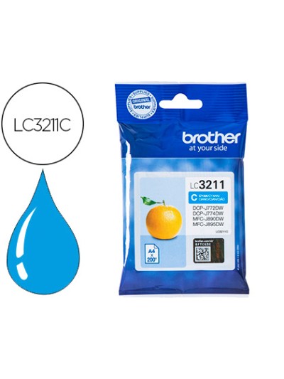 Ink-jet brother lc3211c dcp-j572 / dcp-j772 / dcp-j774 / mfc-j890 / mfc-j895 cian 200 pag