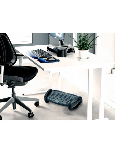 Reposapies q-connect con funcion de balanceo 2 alturas 417x225x135 mm