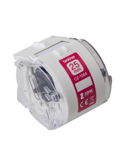Cinta brother cz-1004 impresion color para impresora vc-500w rollo 25 mm x 5 m
