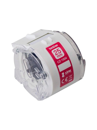 Cinta brother cz-1004 impresion color para impresora vc-500w rollo 25 mm x 5 m