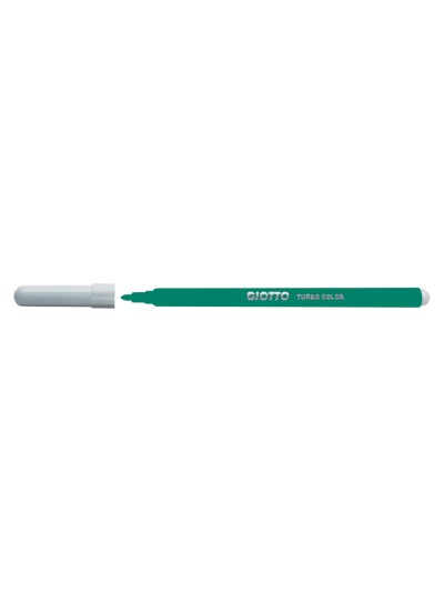Rotulador giotto turbo color lavable con punta bloqueada unicolor verde oscuro