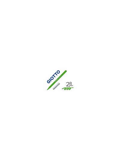 Rotulador giotto turbo color lavable con punta bloqueada unicolor verde