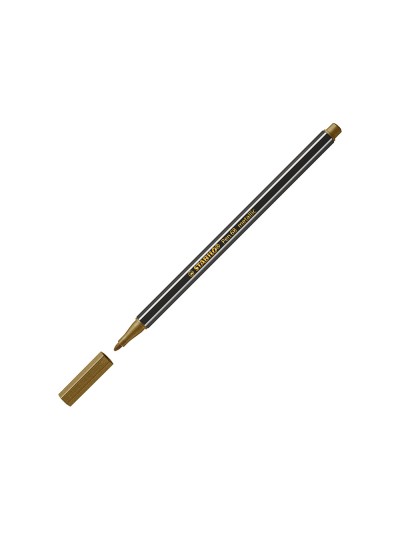 Rotulador stabilo acuarelable pen 68 metalico oro punta gruesa 1mm