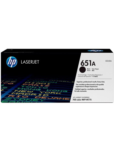 Toner hp 651a laserjet mfp m775dn / m775f / m775z / m775z negro 13.500 paginas