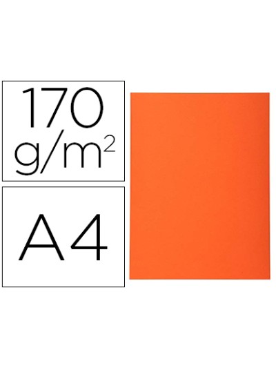 Subcarpeta cartulina reciclada exacompta din a4 naranja 170 gr