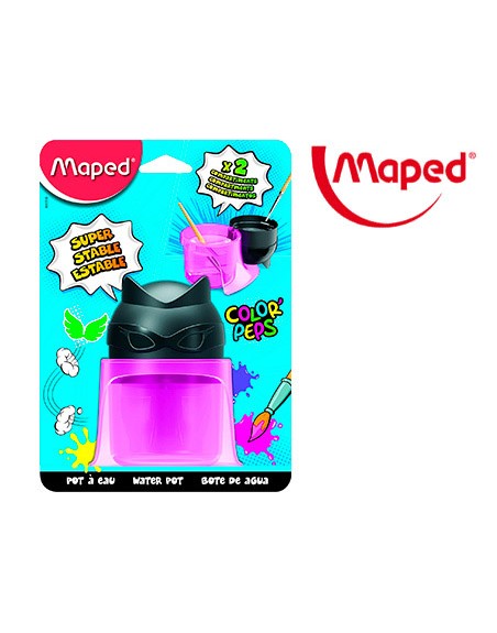 Limpiador de pinceles maped color peps 2 compartimentos superheroes