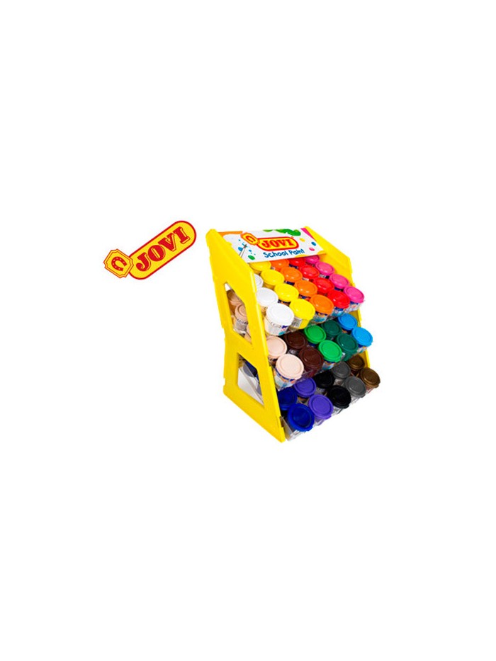 Tempera escolar jovi 35 ml expositor sobremesa de 100 unidades colores surtidos Tempera escolar jovi 35 ml expositor sobremesa de 100 unidades colores surtidos