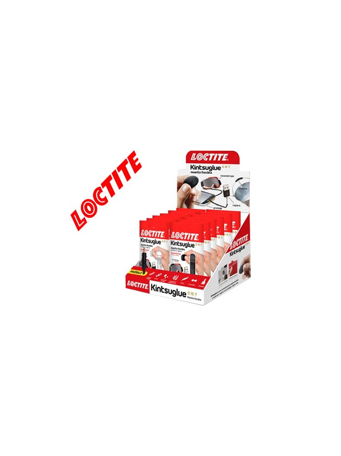 Masilla reparadora loctite kintsu glue expositor 16 unidades 8 blancas y 8 negras Masilla reparadora loctite kintsu glue expositor 16 unidades 8 blancas y 8 negras