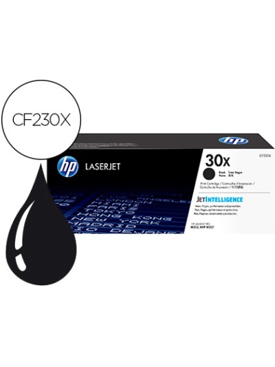 Toner hp cf230x laserjet pro m203/ m227 negro 3500 paginas
