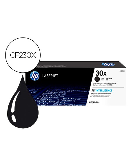 Toner hp cf230x laserjet pro m203/ m227 negro 3500 paginas