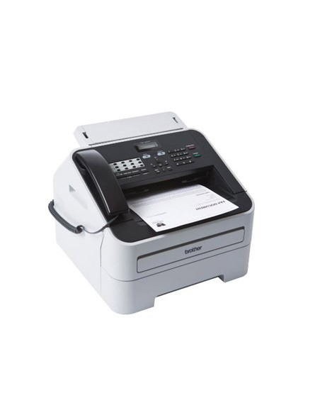 Fax brother 2845 laser monocromo 20 ppm bandeja 250 hojas 16 mb de memoria 33600 bps con auricular telefonico