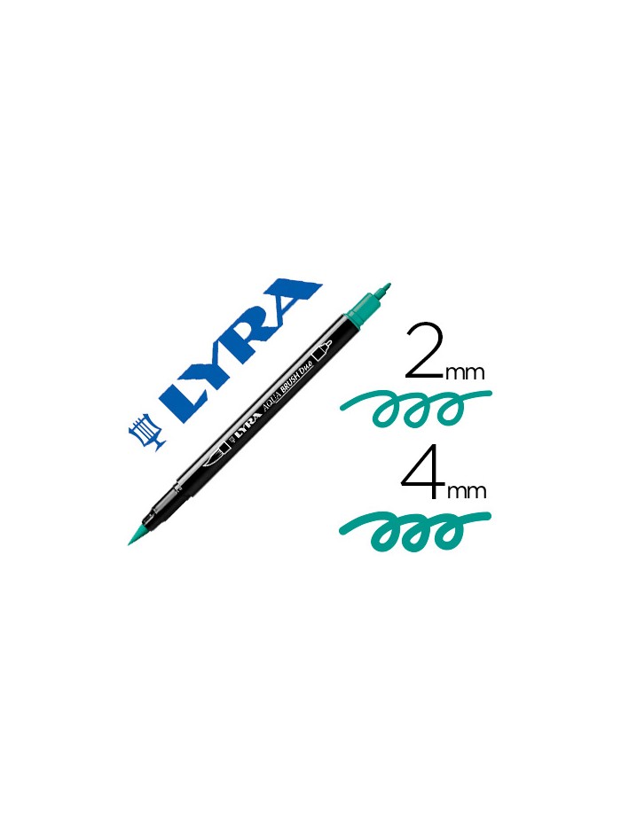 Rotulador lyra aqua brush acuarelable doble punta fina y pincel verde noche Rotulador lyra aqua brush acuarelable doble punta fina y pincel verde noche