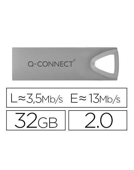Memoria usb q-connect flash premium 32 gb 2.0