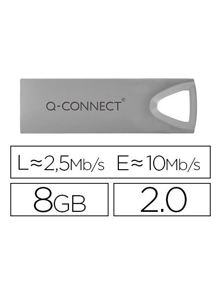 Memoria usb q-connect flash premium 8 gb 2.0
