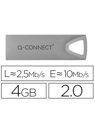 Memoria usb q-connect flash premium 4 gb 2.0