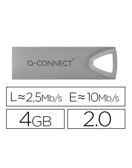 Memoria usb q-connect flash premium 4 gb 2.0