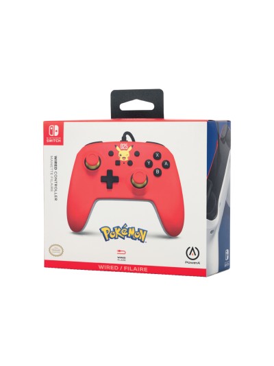 Mando power a con cable para nintendo switch laughing pikachu