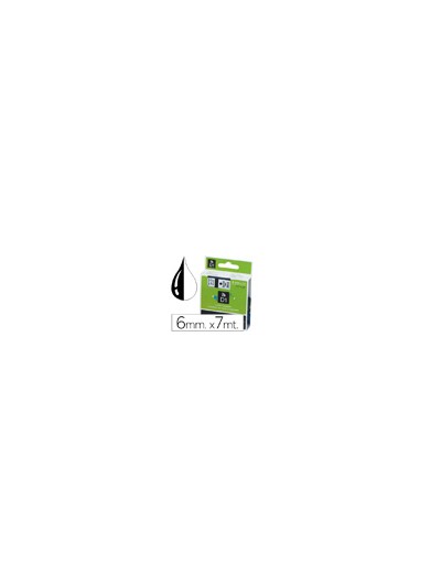 Cinta dymo negro-blanco 6mm x 7mt d1