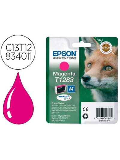 Ink-jet epson t1283 stylus s22 / sx125 magenta -170 pag-