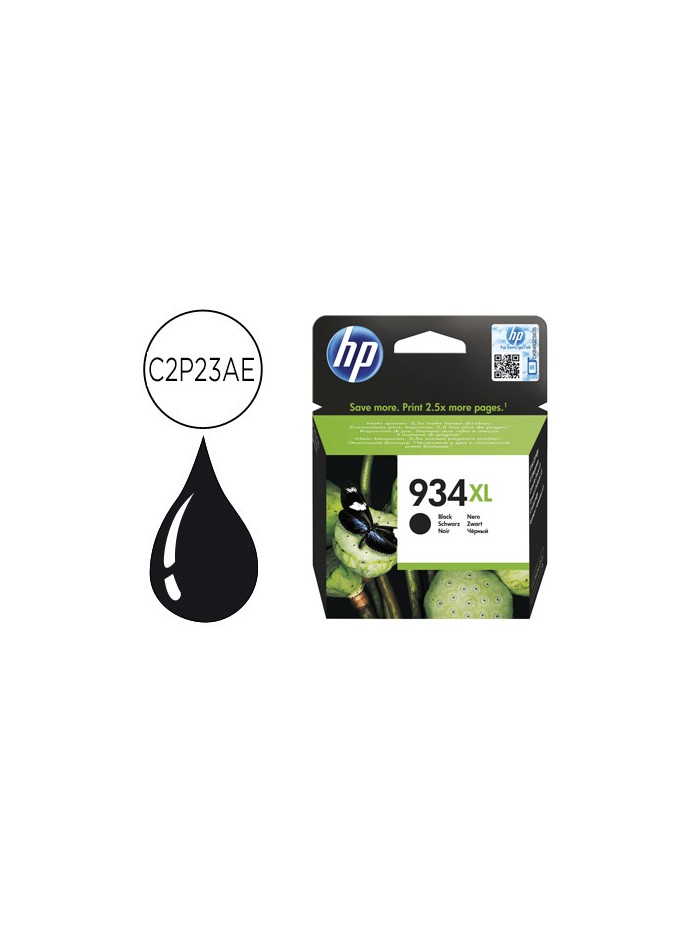 Ink-jet hp 934xl ojp 6230 6830 negro 1000 pag Ink-jet hp 934xl ojp 6230 6830 negro 1000 pag
