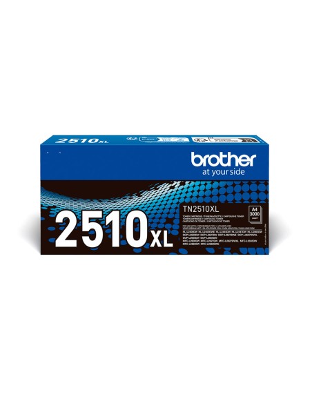 Toner brother tn2510xl mfc-l2860dwe / l2627dwe / l2400dwe negro 3000 paginas
