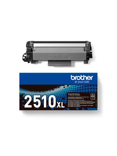 Toner brother tn2510xl mfc-l2860dwe / l2627dwe / l2400dwe negro 3000 paginas