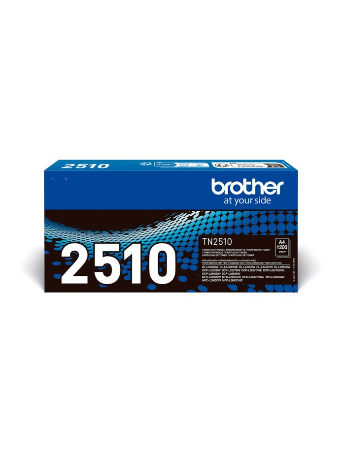 Toner brother tn2510 mfc-l2860dwe / l2627dwe / l2400dwe negro 1200 paginas Toner brother tn2510 mfc-l2860dwe / l2627dwe / l2400dwe negro 1200 paginas