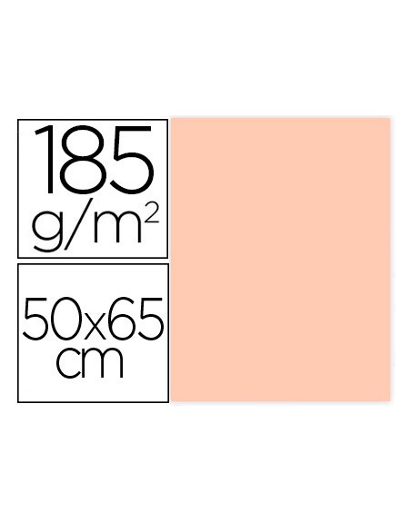Cartulina guarro carne 50x65 cm 185 gr