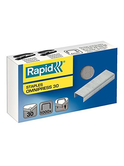 Grapas rapid omnipress 30 galvanizadas caja de 1000 unidades
