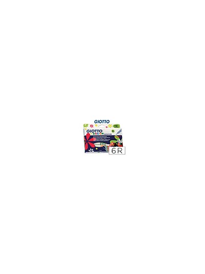 Rotulador giotto decor materials caja de 6 colores surtidos