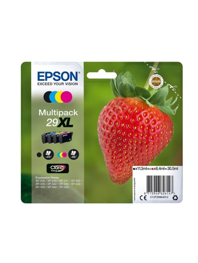 Ink-jet epson home 29xl t2996 xp435/330/235 multipack 4 colores negro/amarillo/cian/magenta