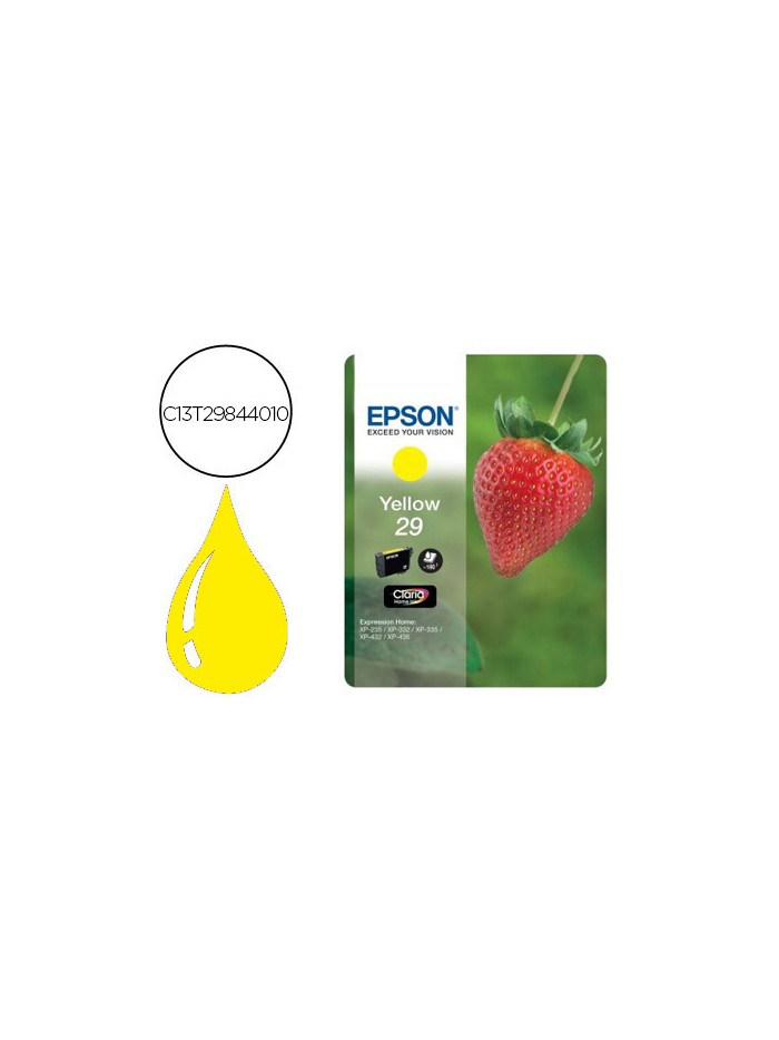 Ink-jet epson home 29 t2984 xp435/330/335/332/430/235/432 amarillo 175 pag Ink-jet epson home 29 t2984 xp435/330/335/332/430/235/432 amarillo 175 pag