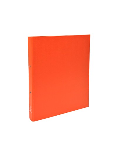 Carpeta de 2 anillas 30mm redondas exacompta din a4 carton forrado naranja