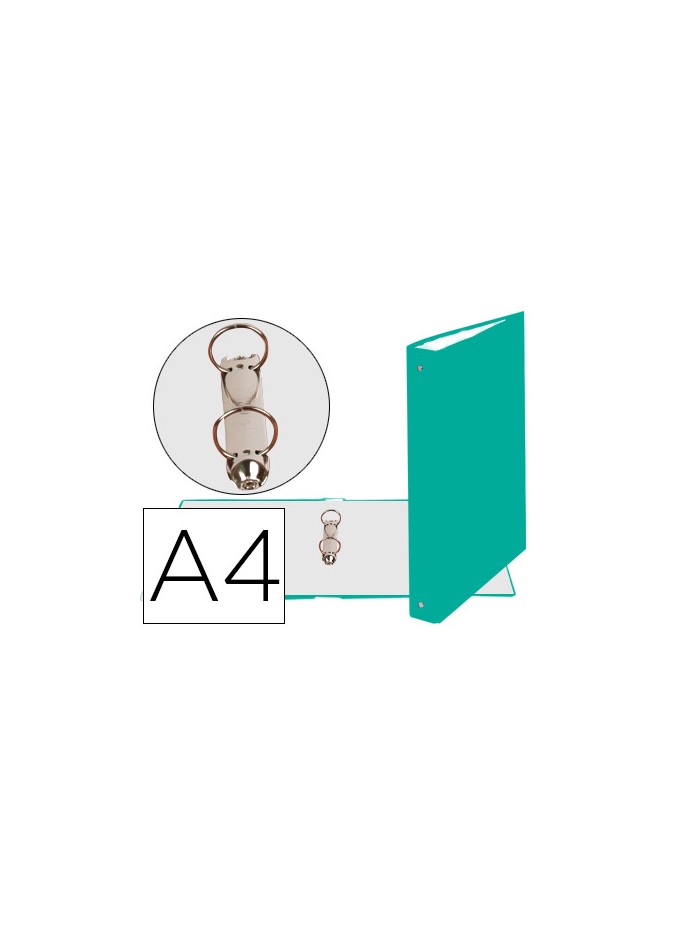 Carpeta de 2 anillas 30mm redondas exacompta din a4 carton forrado verde oscuro Carpeta de 2 anillas 30mm redondas exacompta din a4 carton forrado verde oscuro