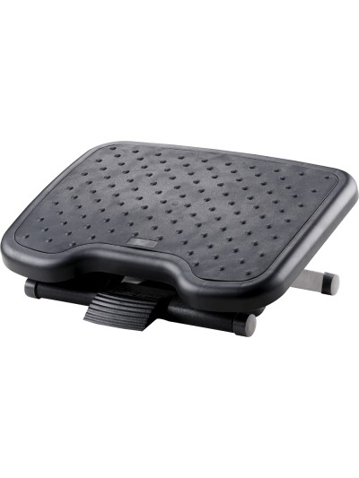 Reposapies ajustable q-connect premium con alfombrilla caucho