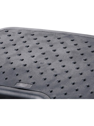 Reposapies ajustable q-connect premium con alfombrilla caucho