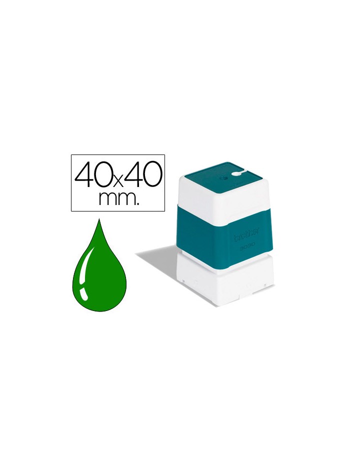 Sello automatico brother 40 mm x 40 mm verde Sello automatico brother 40 mm x 40 mm verde
