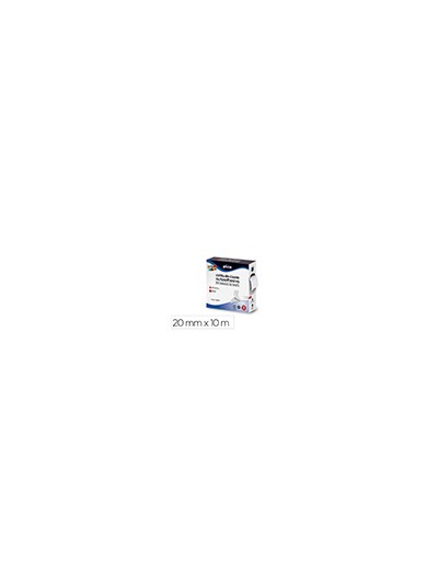 Cinta de cierre adhesiva plico velcro blanco 20mm x 10m