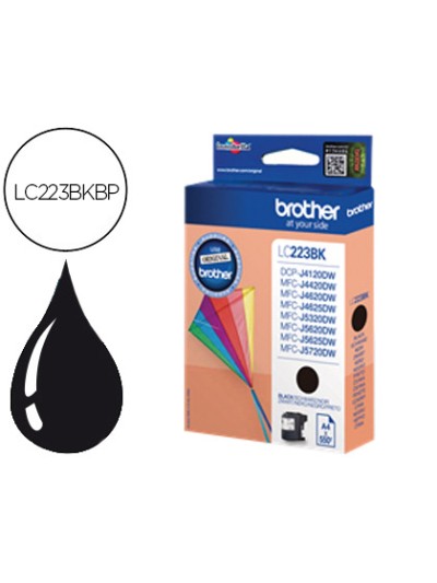 Ink-jet brother lc-223cbp negro dcp4120dw mfcj4420dw mfcj4620dw mfcj5320dw 550 pag