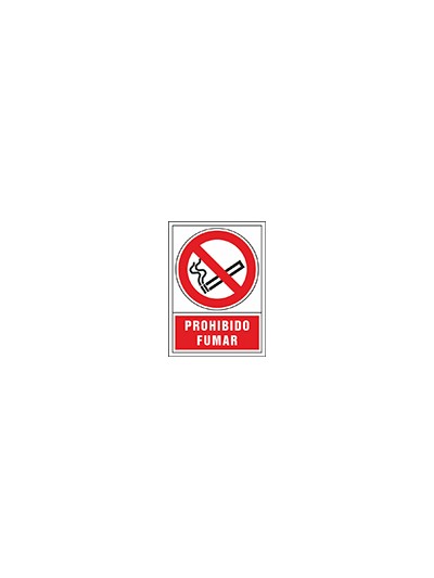 Pictograma syssa señal de prohibicion prohibido fumar en pvc 245x345 mm