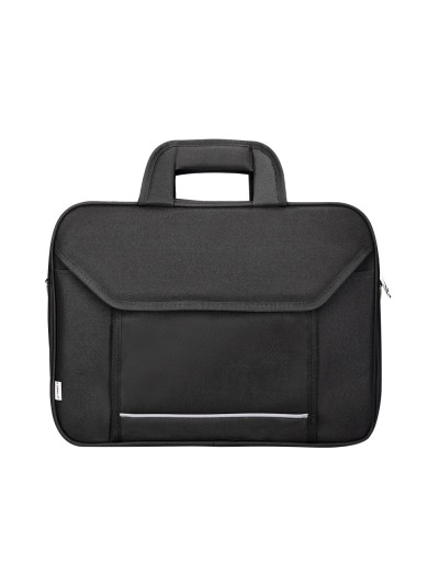 Maletin para portatil q-connect 15,4/' negro 1 asa 2 bolsillos exteriores medidas 390x290x90 mm