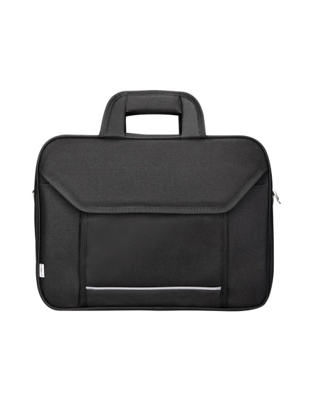 Maletin para portatil q-connect 15,4/' negro 1 asa 2 bolsillos exteriores medidas 390x290x90 mm