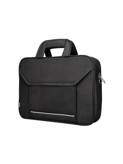 Maletin para portatil q-connect 15,4/' negro 1 asa 2 bolsillos exteriores medidas 390x290x90 mm