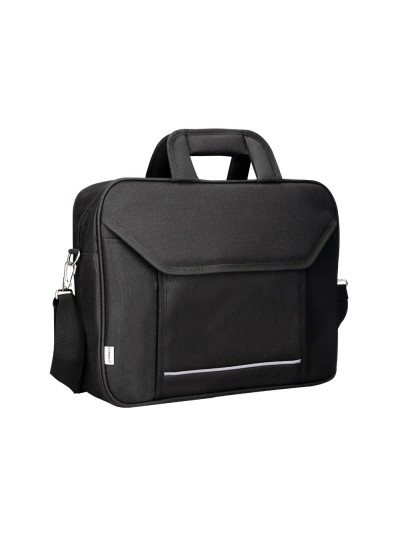 Maletin para portatil q-connect 15,4/' negro 1 asa 2 bolsillos exteriores medidas 390x290x90 mm