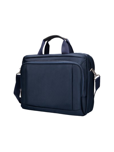 Maletin para portatil q-connect 15,5/' azul 1 asa 1 bolsillo exterior medidas 390x310x120 mm