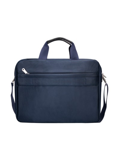 Maletin para portatil q-connect 15,5/' azul 1 asa 1 bolsillo exterior medidas 390x310x120 mm