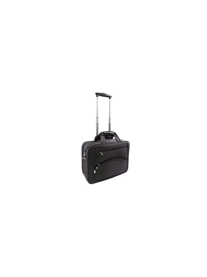 Maletin para portatil q-connect 16/' negro 1 asa 2 bolsillos exteriores y ruedas medidas 410x325x150 mm Maletin para portatil q-connect 16/' negro 1 asa 2 bolsillos exteriores y ruedas medidas 410x325x150 mm
